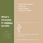 Cactus 1st Birthday Bundle - Desert Fiesta Party Decorations Kit