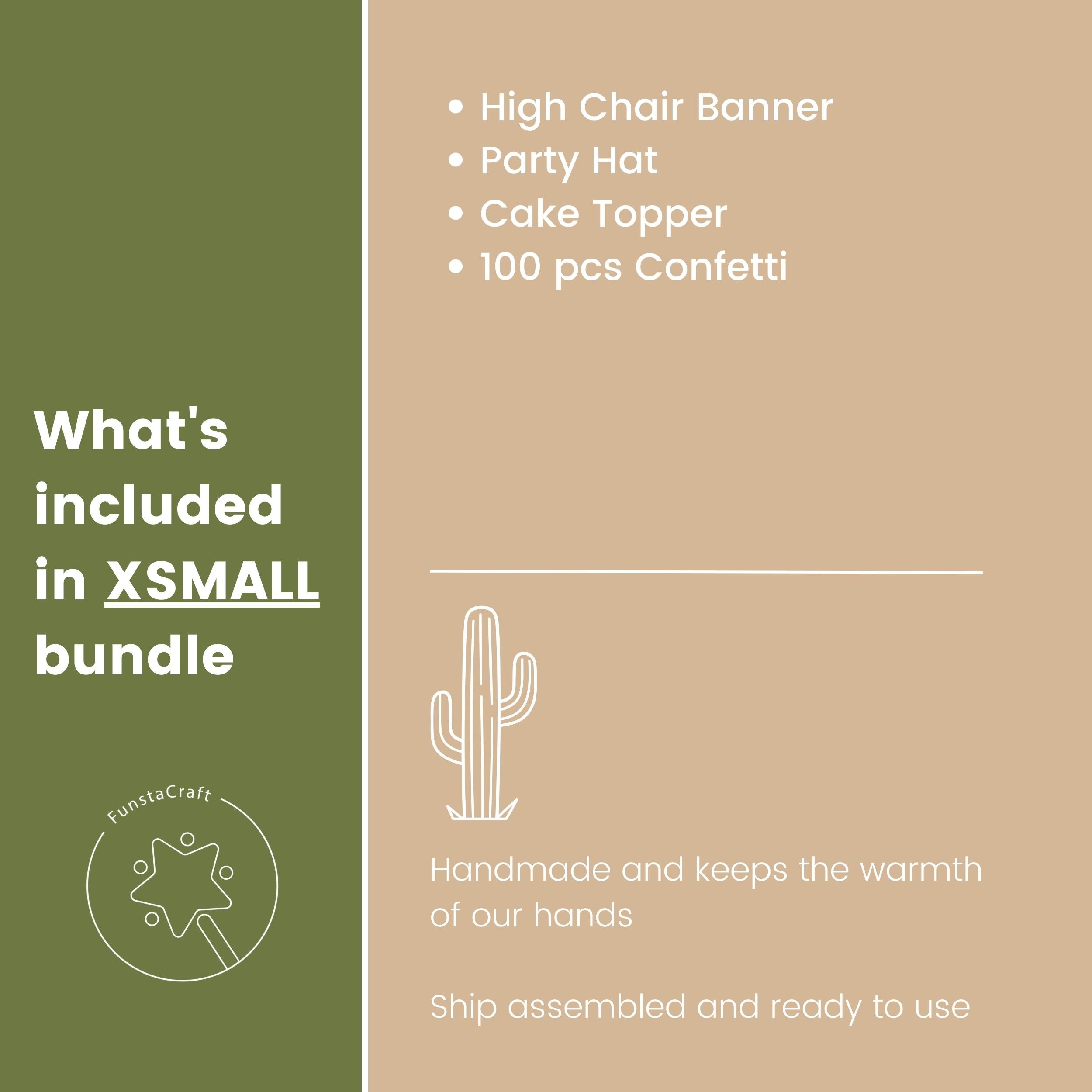 Cactus 1st Birthday Bundle - Desert Fiesta Party Decorations Kit