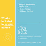 List of items included in a 'XSMALL' Under the Sea party bundle 