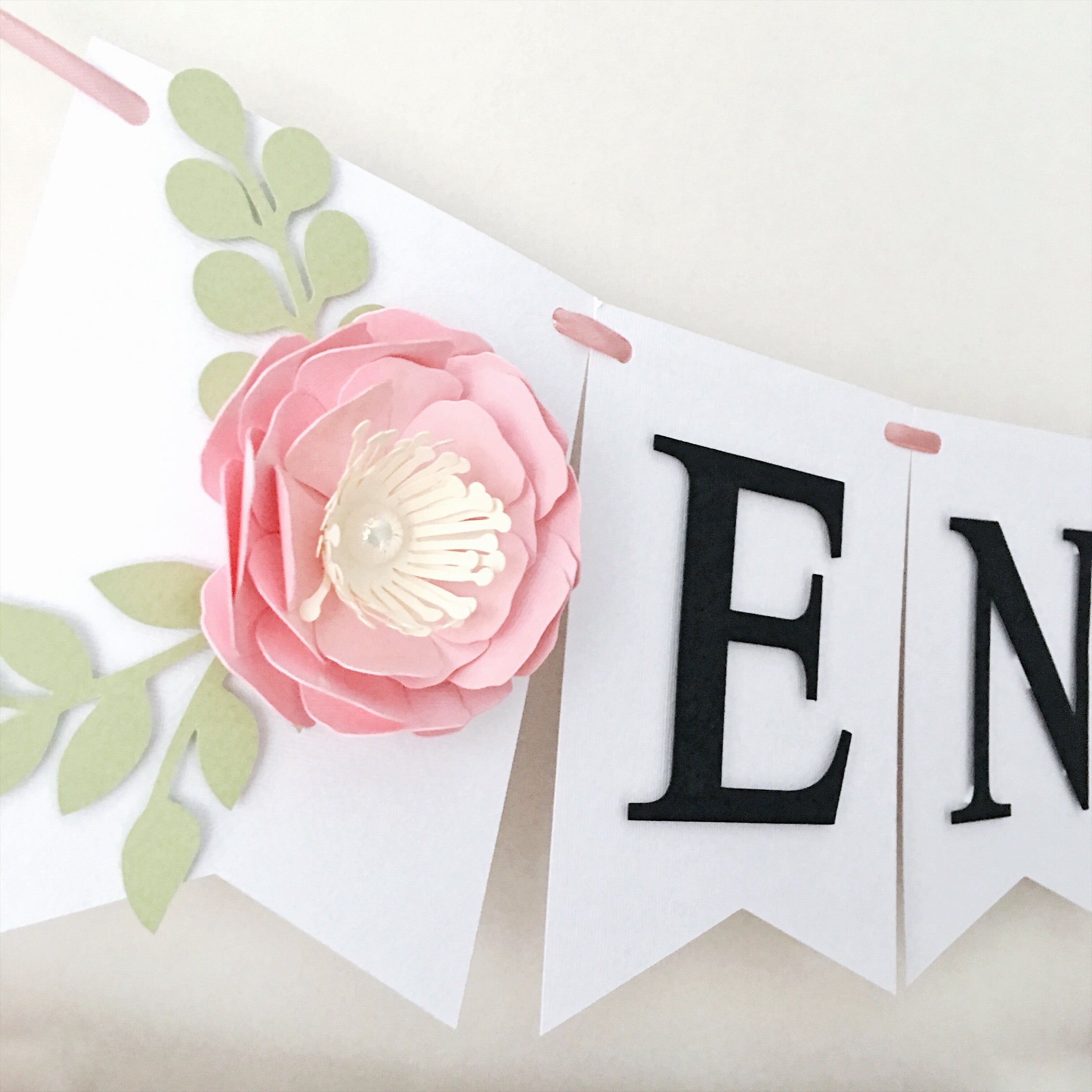 Floral banner Engagement Party Decor Bridal Shower Party Ideas Bridal Shower Decor Flower Wedding Decor Personalised Wedding Banner Engaged Party Decor 