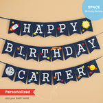 First Trip Around the Sun Birthday Decorations - Space Party Bundle