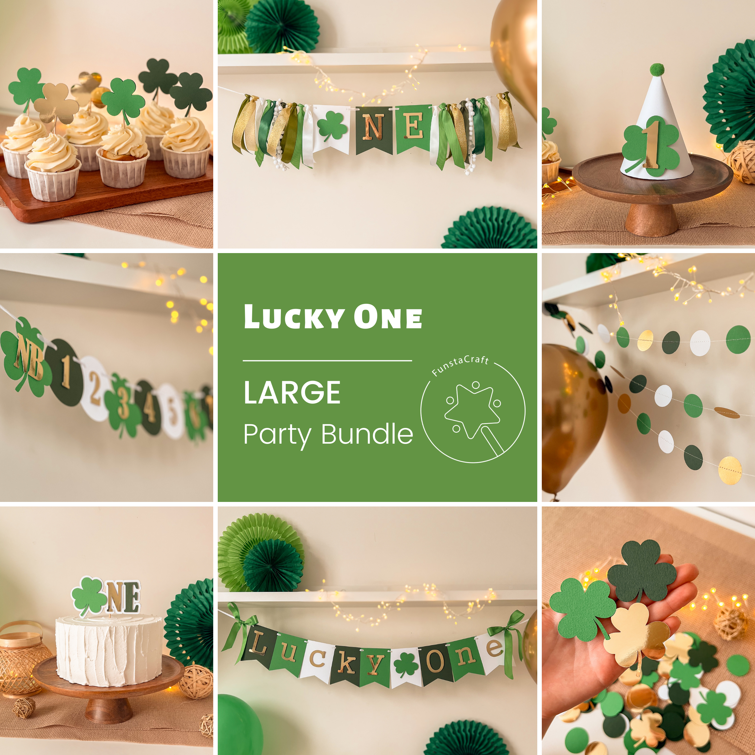 Lucky One 1st Birthday Shamrock theme Party St. Patrick's Day Birthday