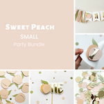 Peach 1st Birthday Party Bundle Sweet as a Peach Birthday Decorations