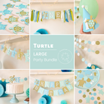 Turtle 1st Birthday Party Bundle Sea Turtle Birthday Decorations