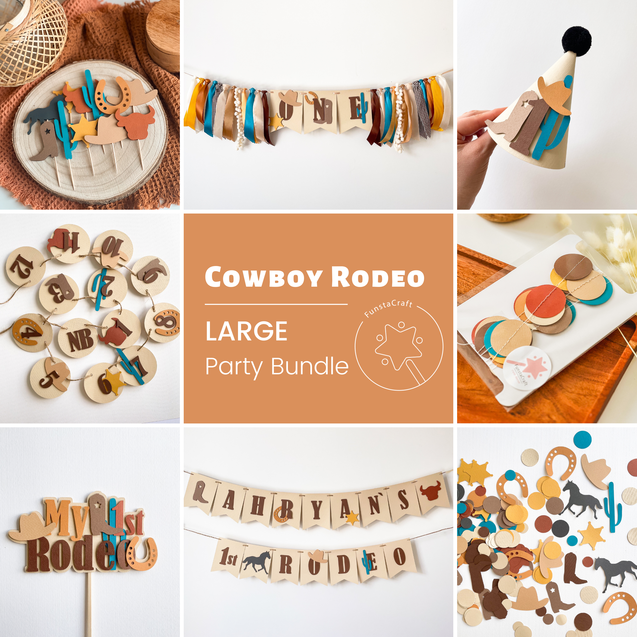 Rodeo 1st Birthday Party Bundle Cowboy Rodeo 1st Birthday Decorations My First Rodeo Birthday Party Cowboy 1st Birthday Decorations Wild West Party Decor 