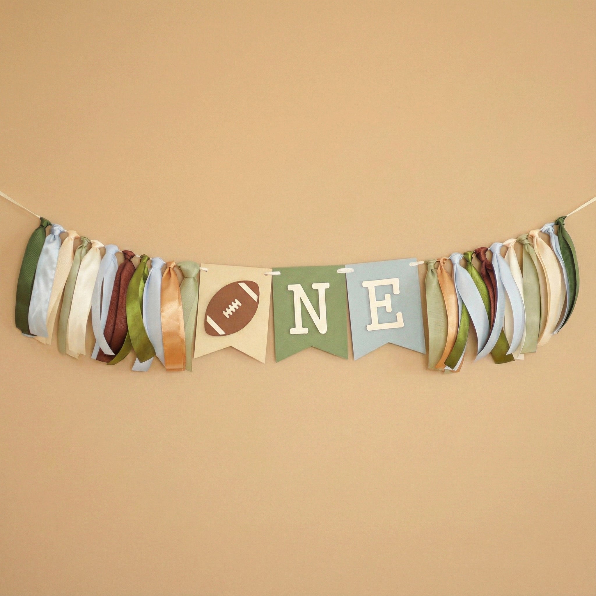 Football Highchair Banner - 1st Year Down Party Decorations