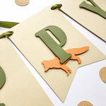 Woodland Animals 1st Birthday Banner - Forest Party Decorations - Wild One