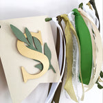 Greenery Banner Green Gold Wedding Cards Banner Bridal Shower