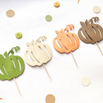 Autumn Boy Pumpkin Cupcake Toppers Fall Pumpkin Shower Pumpkin Theme