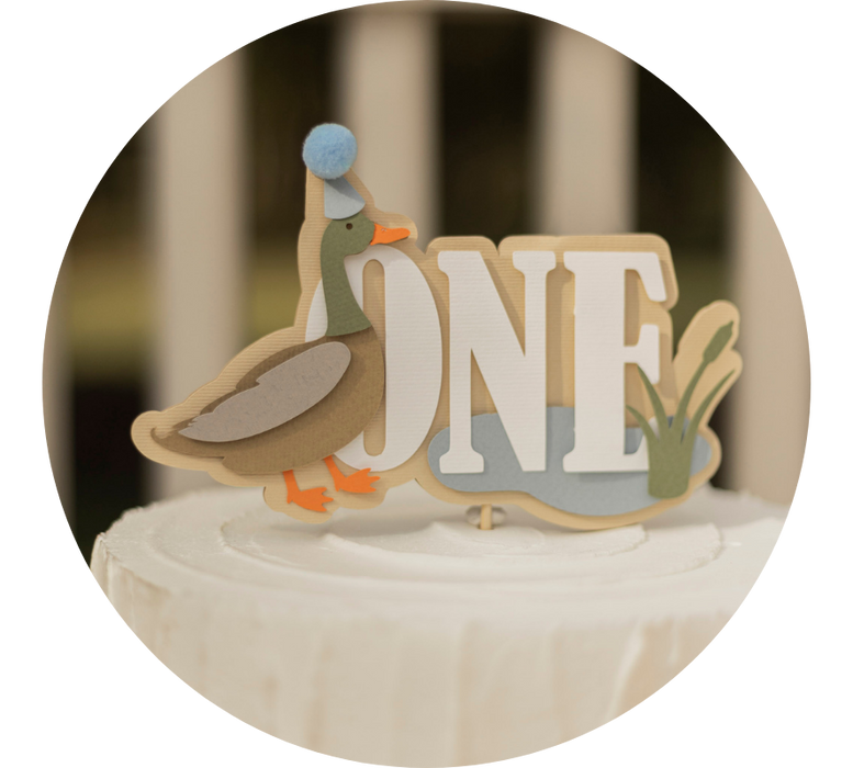 One Lucky Duck Cake Topper