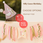 ONE Silly Goose Highchair Banner