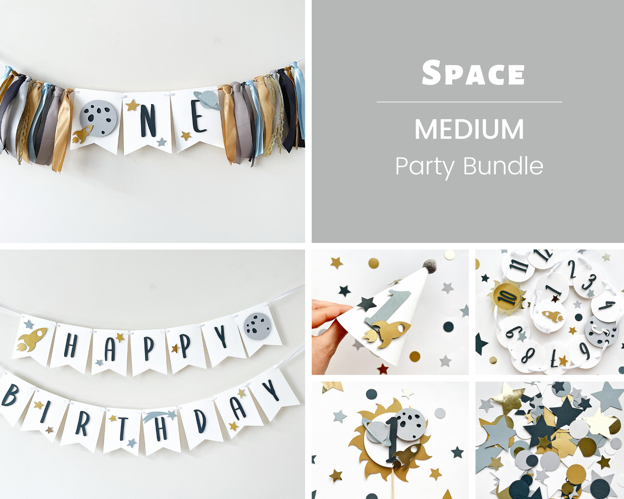 Space Milk 1st Birthday Party Bundle Space First Trip Around the Sun Outer Space Rocket themed Birthday Party 