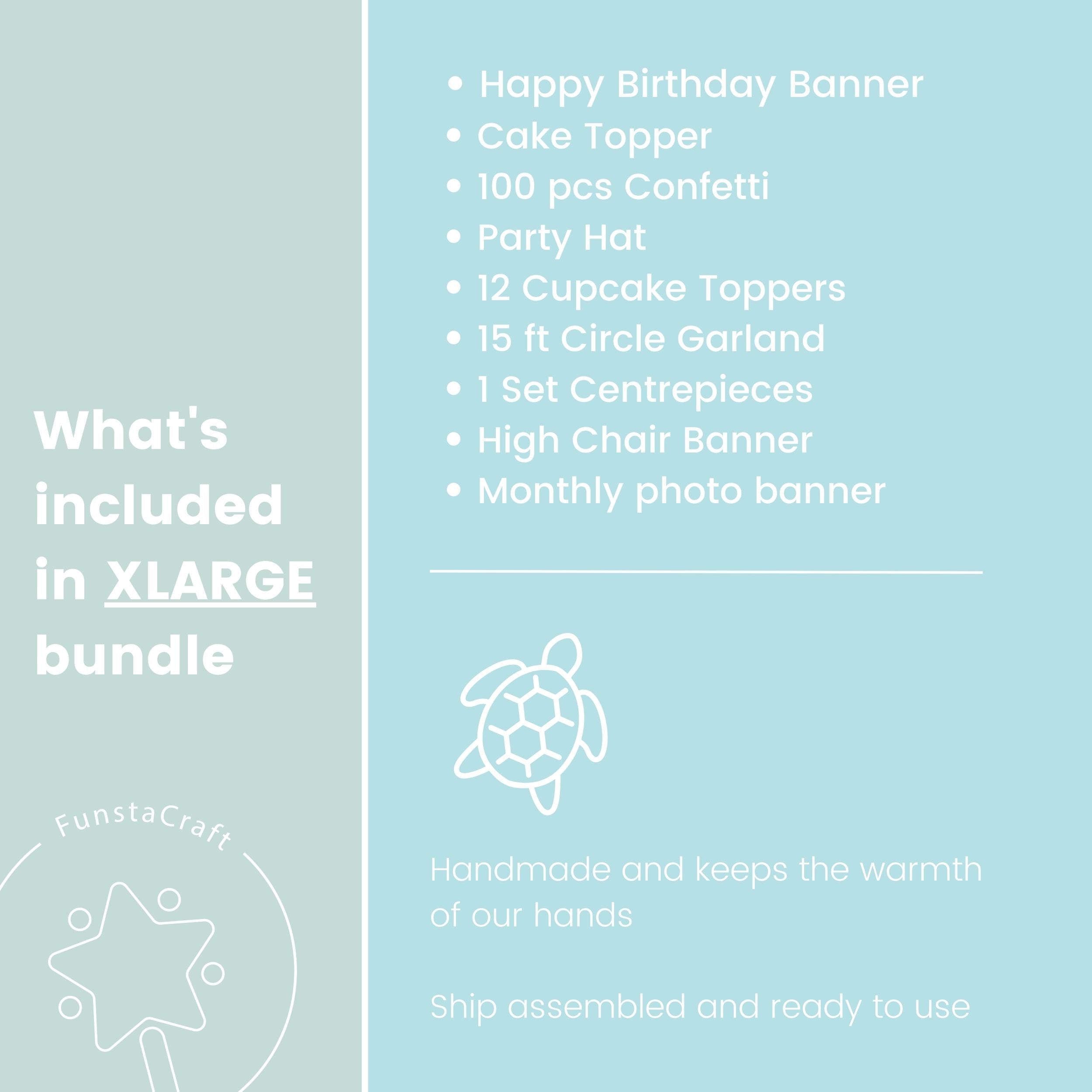 Sea Turtle Birthday Party Bundle - Ocean Party Supplies