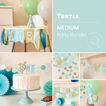 Turtle 1st Birthday Party Bundle Sea Turtle Birthday Decorations