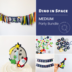 Dino in Space 1st Birthday Party Bundle T Rex themed party First Trip Around the Sun