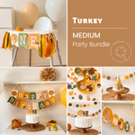 Turkey 1st Birthday Party Bundle Thanksgiving Birthday Fall 1st Birthday