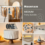 Mountain 1st Birthday Party Bundle Adventure Awaits Themed Birthday Explorer Themed Party Mountain Party Decorations