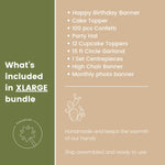 Cactus 1st Birthday Bundle - Desert Fiesta Party Decorations Kit