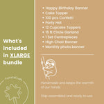 Sloth 1st Birthday Decorations Bundle
