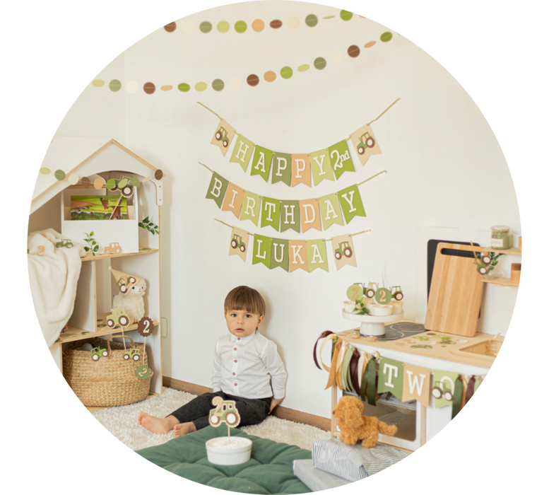 Tractor 2nd Birthday Decorations
