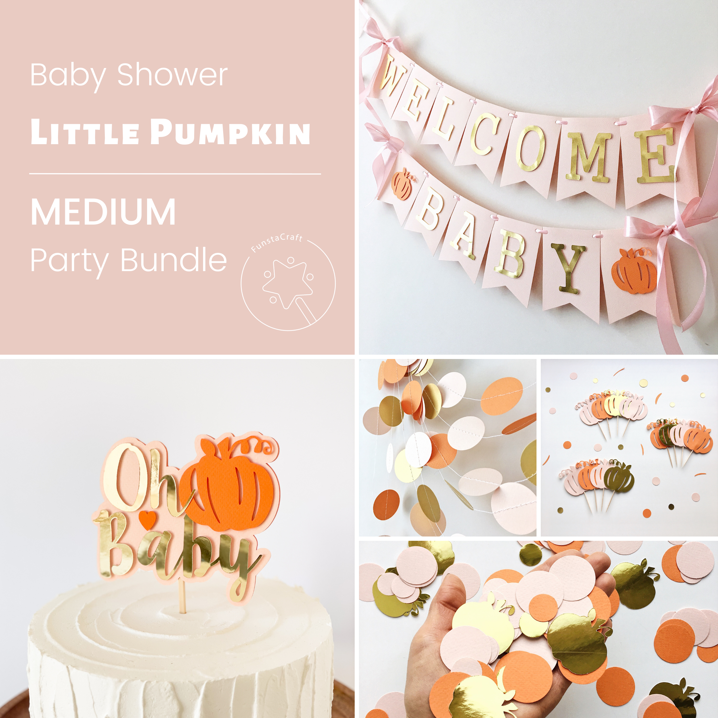Pumpkin Baby Shower Bundle. Party Bundle
