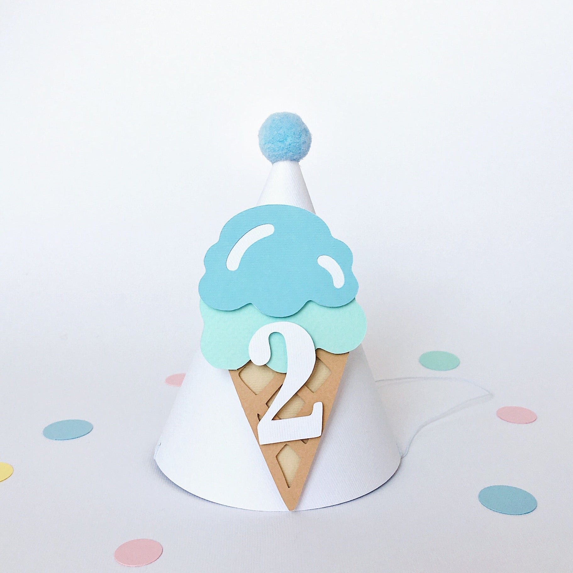 Ice Cream One Party Hat