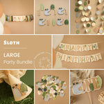 Sloth 1st Birthday Decorations Bundle
