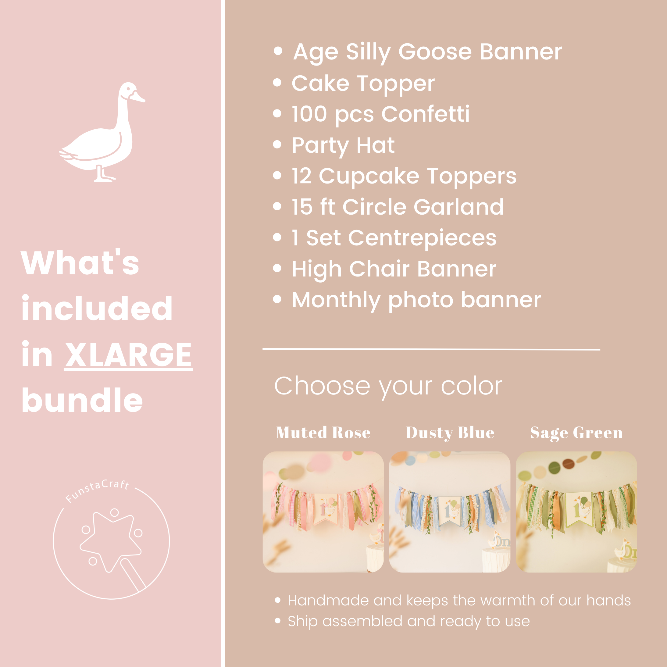 One Silly Goose Bundle Vintage Goose Birthday 