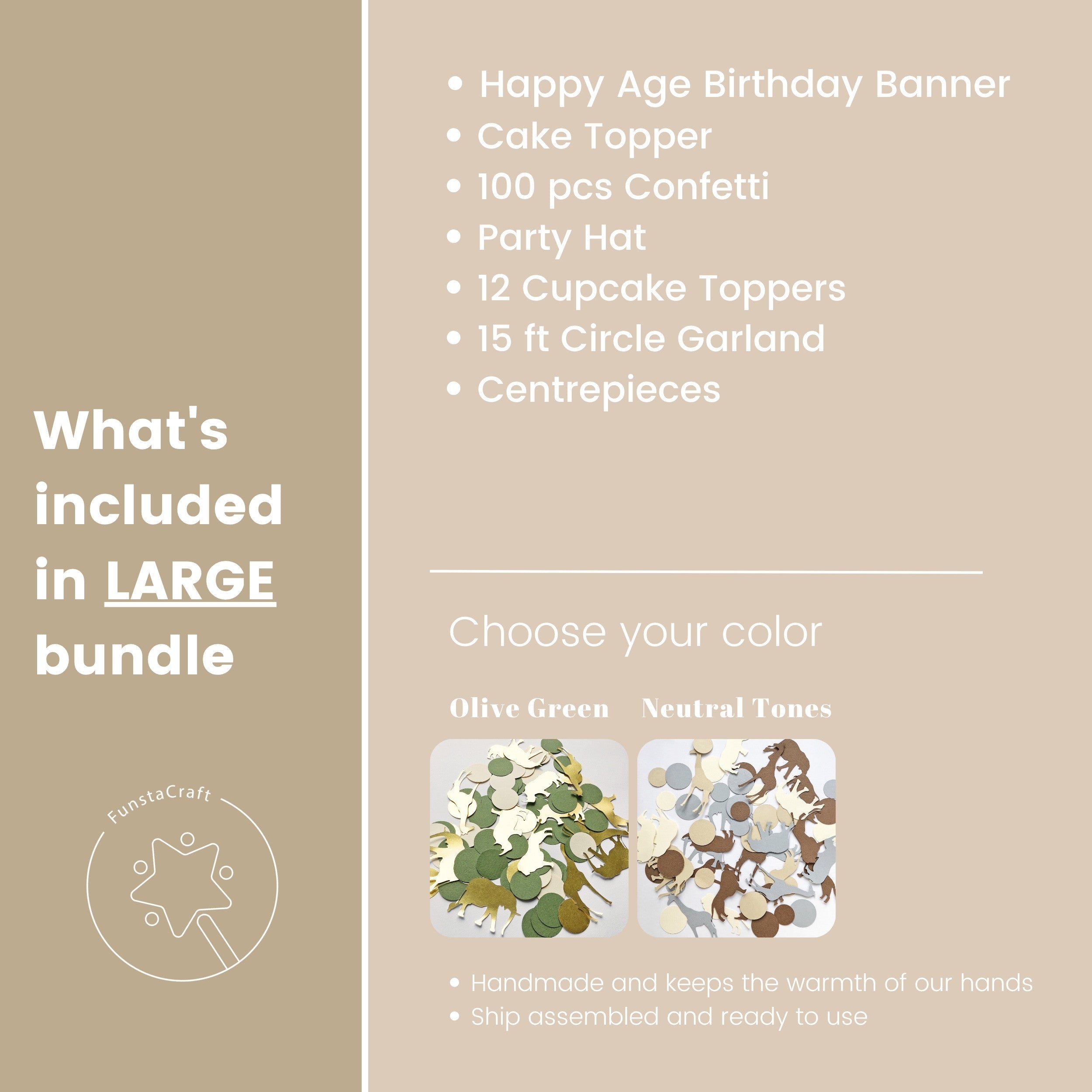 Two Wild Birthday Bundle, Safari Themed Party Supplies
