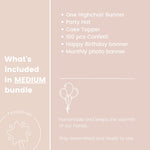 Baby Girl 1st Birthday Decor Party Bundle