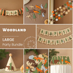 Woodland 1st Birthday Bundle - Forestcore Animals Party Decorations