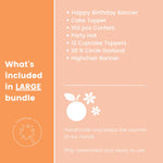 Little Cutie 1st Birthday Party Bundle - Orange Clementine First Birthday