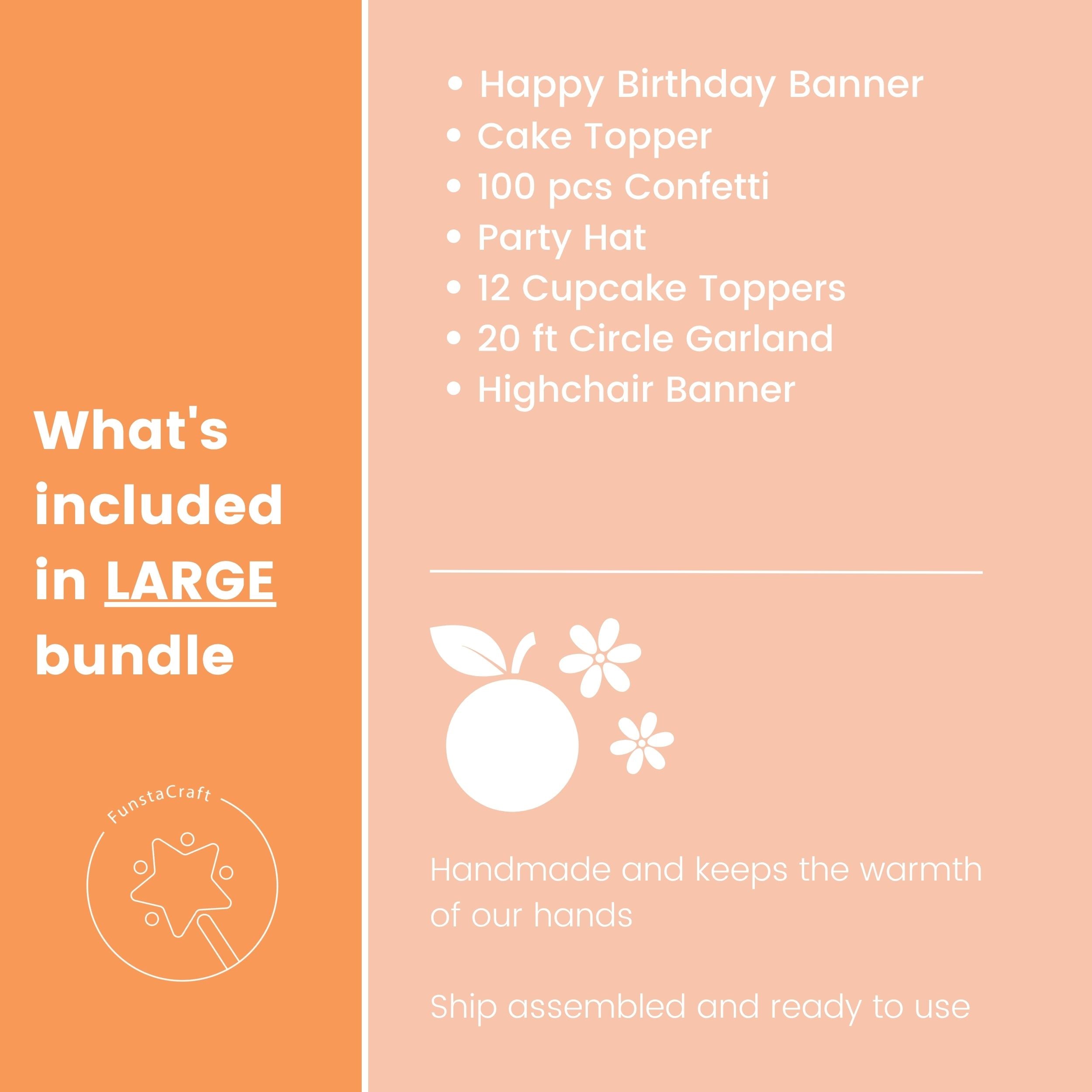 Little Cutie 1st Birthday Party Bundle - Orange Clementine First Birthday