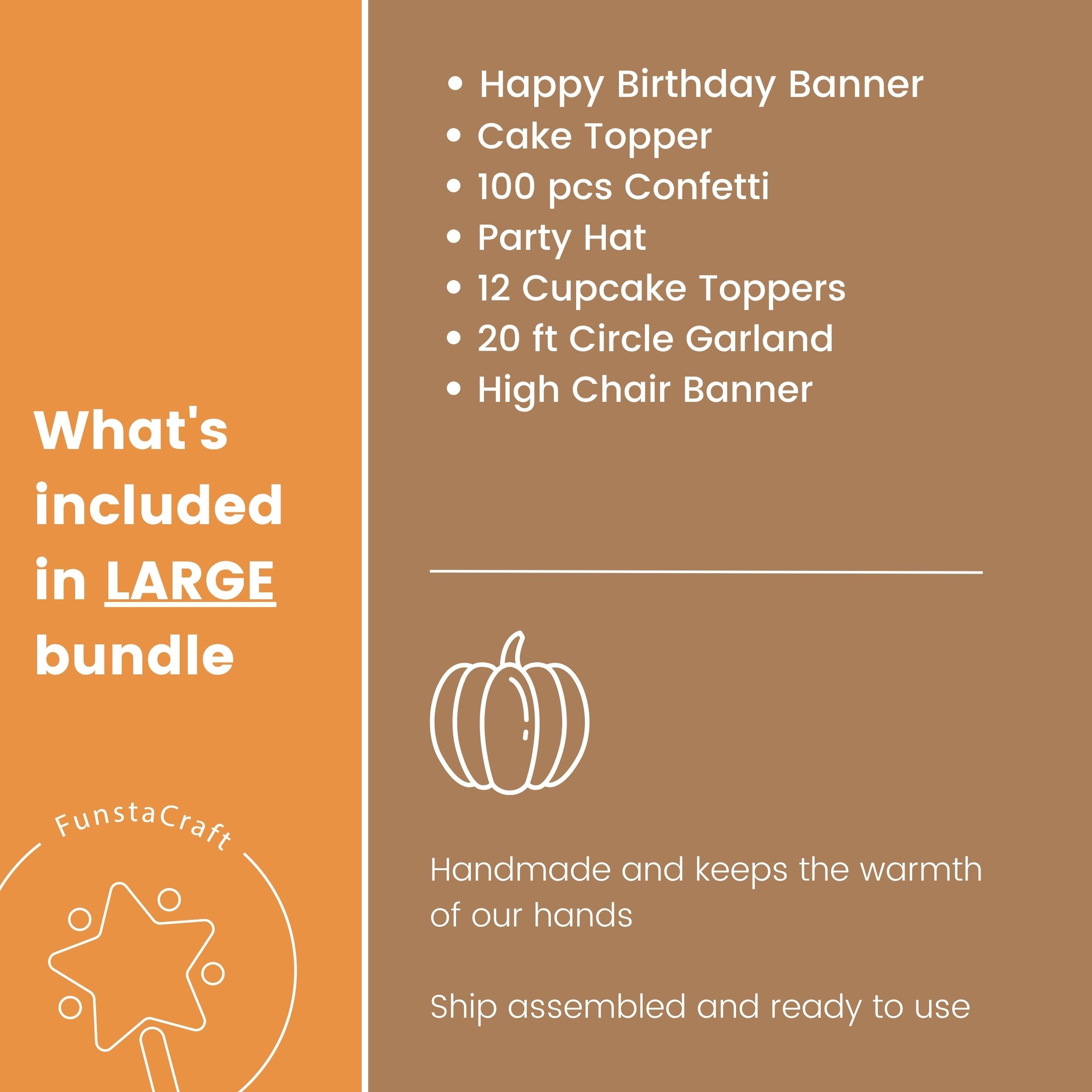 Little Pumpkin Boy 1st Birthday Decorations - Fall Party Supplies