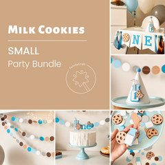 Milk Cookies 1st Birthday Party. Theme Boy First Birthday