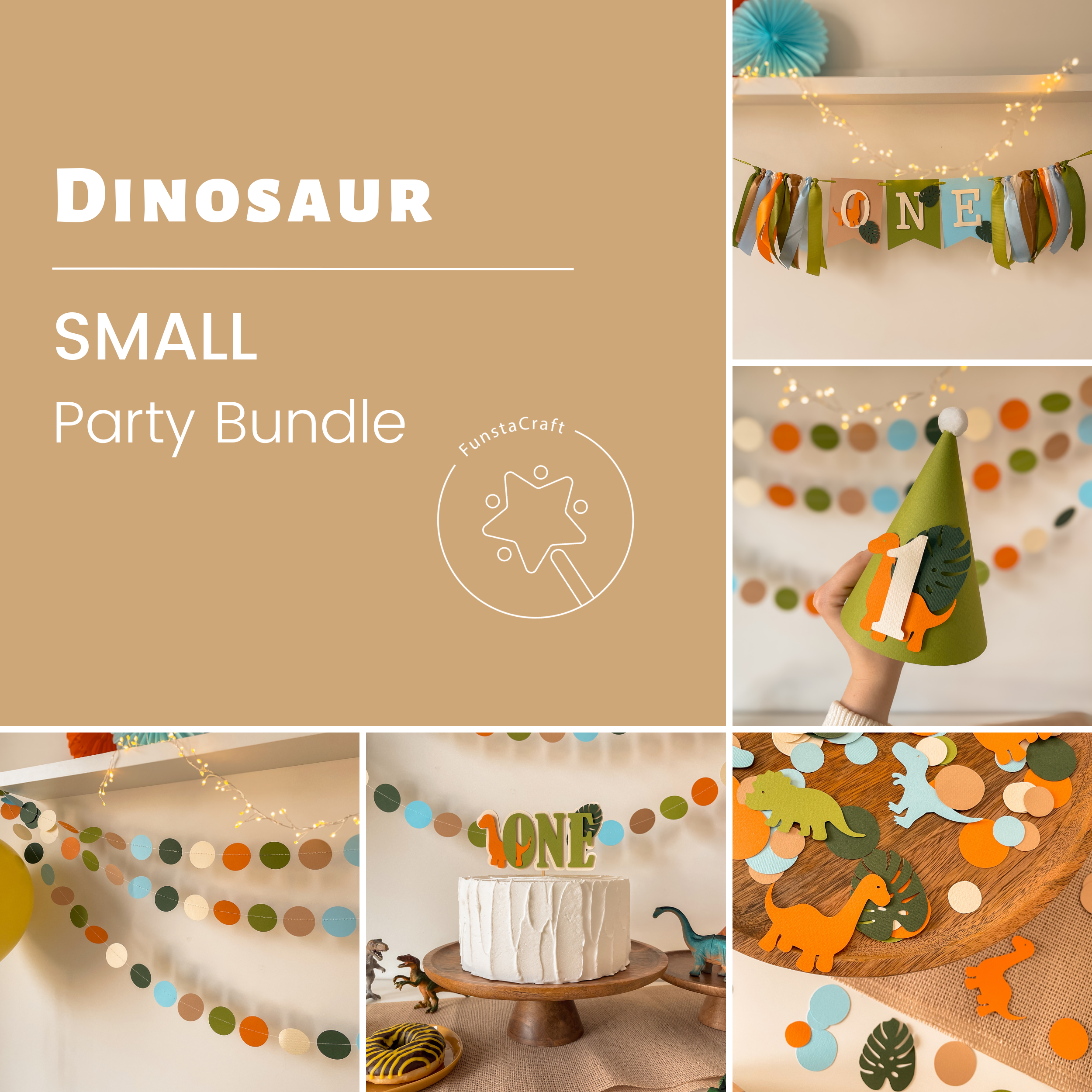 Dinosaur 1st Birthday Party Bundle Dino Themed First Birthday