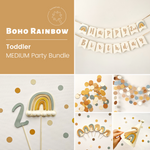 Boy Boho Rainbow 2nd+ Birthday Bundle Muted Rainbow Birthday 