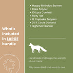 Woodland 1st Birthday Bundle - Forestcore Animals Party Decorations