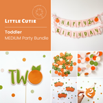 Little Cutie 2nd+ Birthday Bundle Little Cutie Birthday Party Orange Themed Birthday Citrus Birthday