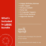 Firetruck Birthday Bundle - Little Fireman Party Decorations - Three Alarm Fire Theme