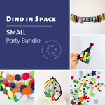 Dino in Space 1st Birthday Party Bundle T Rex themed party First Trip Around the Sun