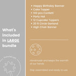 First Trip Around the Sun Birthday Decorations - Space Party Bundle