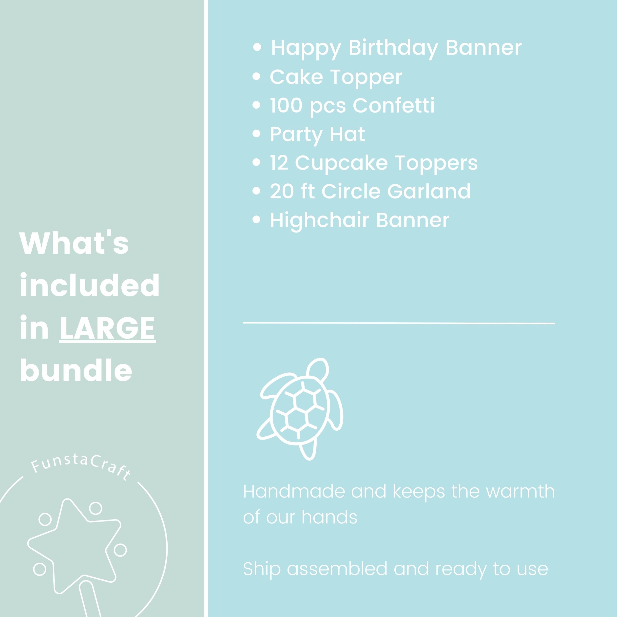 Sea Turtle Birthday Party Bundle - Ocean Party Supplies