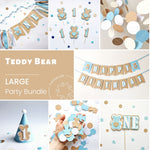 Teddy Bear 1st Birthday Decorations - Beary First Birthday Bundle