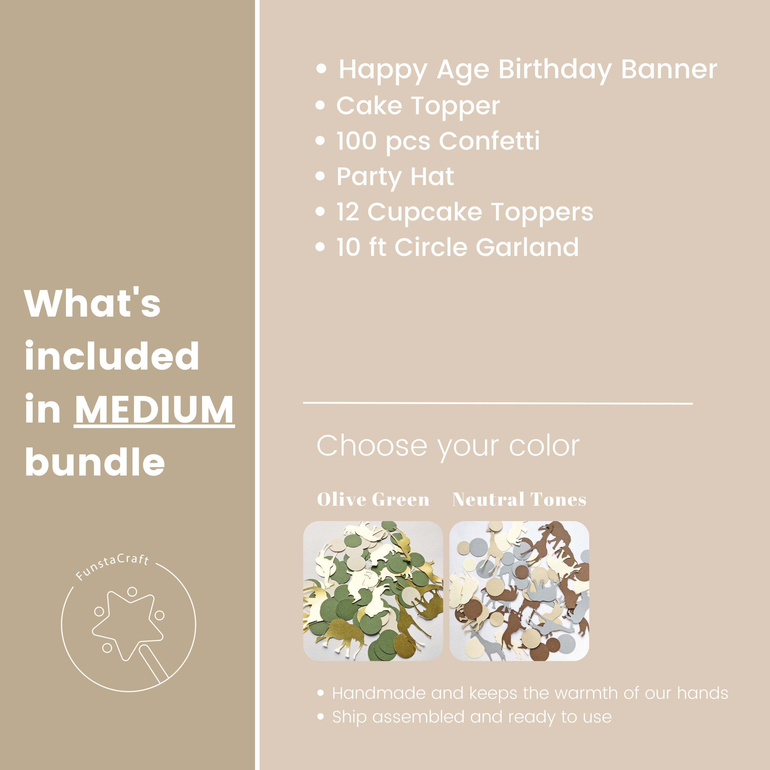 Two Wild Kids Birthday Bundle, Safari Themed Party Supplies