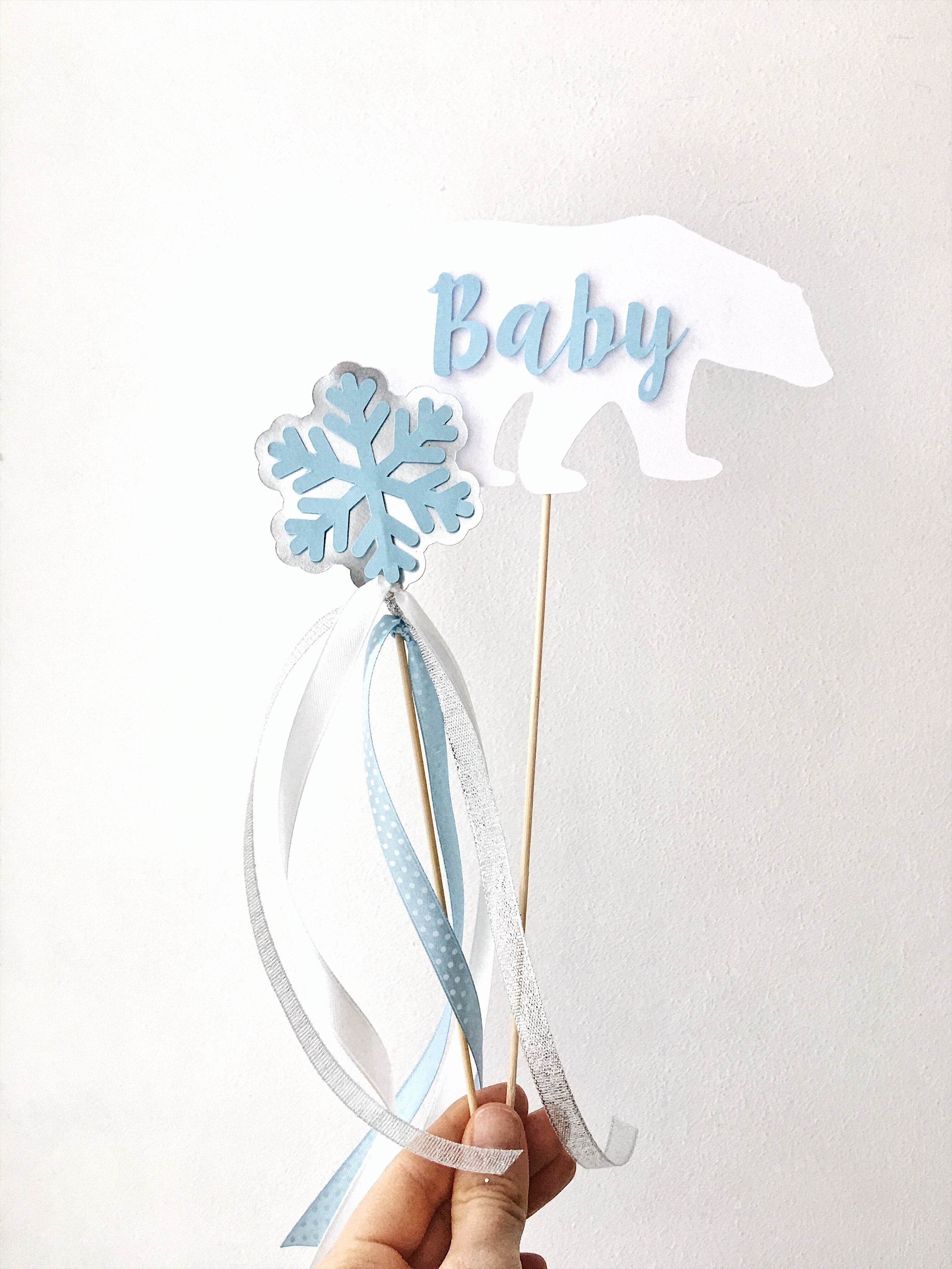 Polar Bear Baby Centerpieces - Winter Wonderland Decor