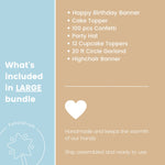Teddy Bear 1st Birthday Decorations - Beary First Birthday Bundle