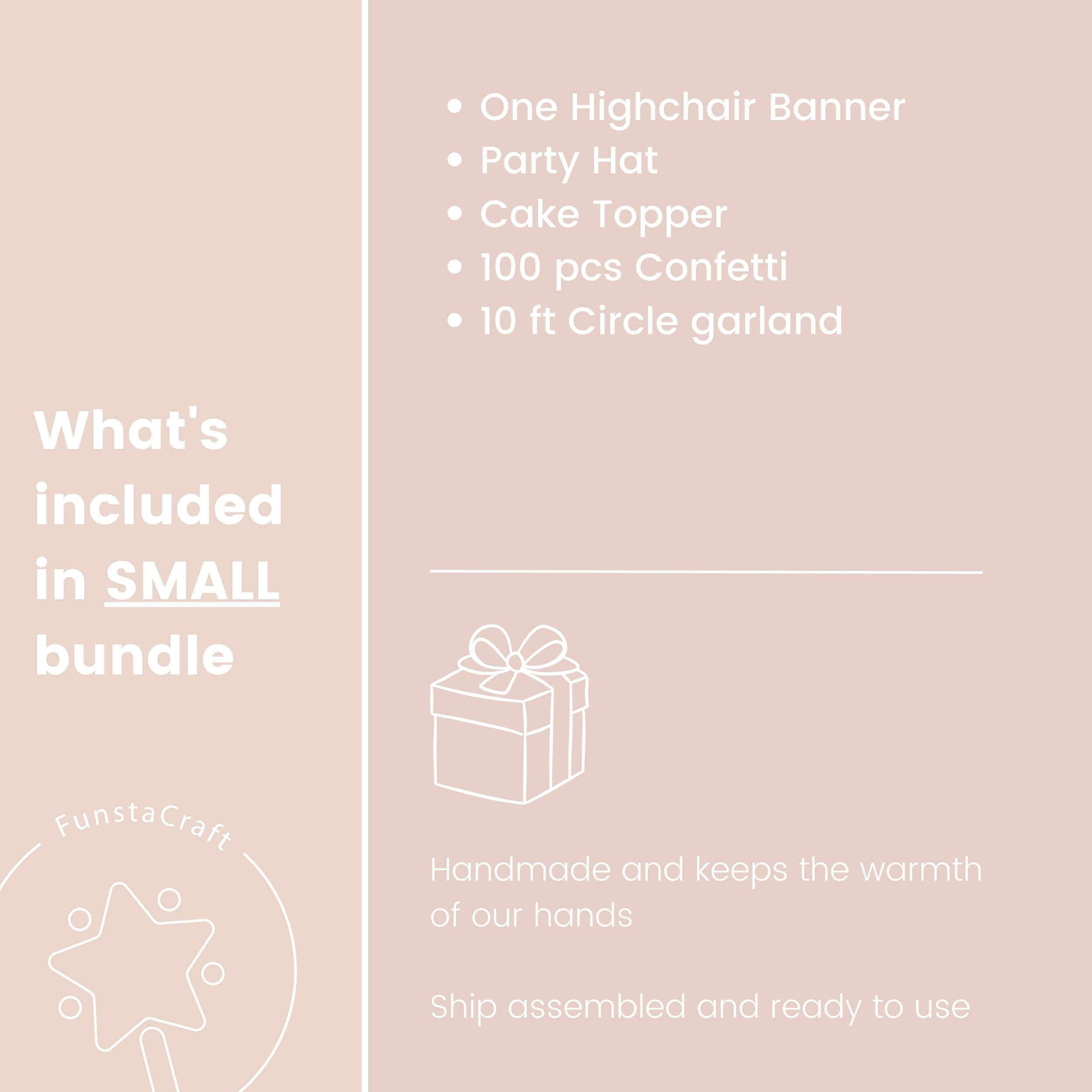 Baby Girl 1st Birthday Decor Party Bundle