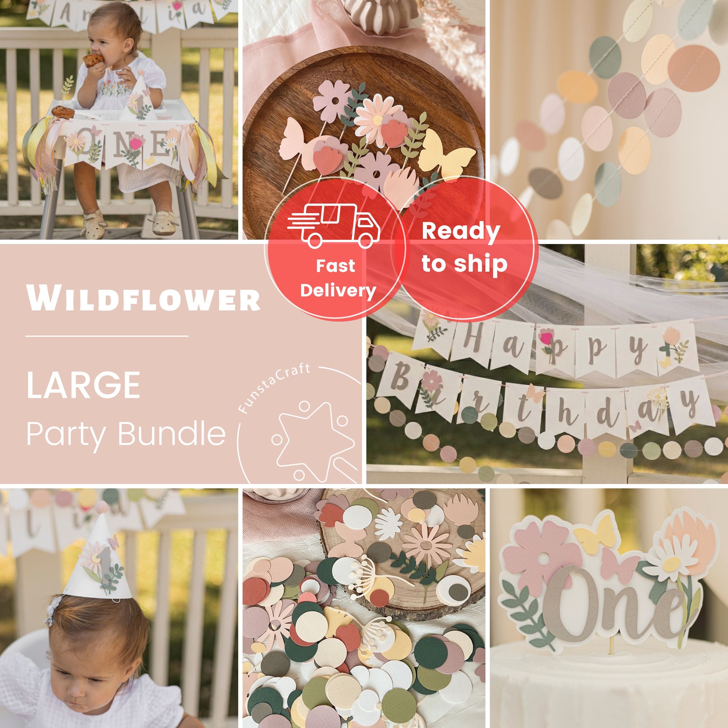 Wildflower 1st Birthday Bundle
