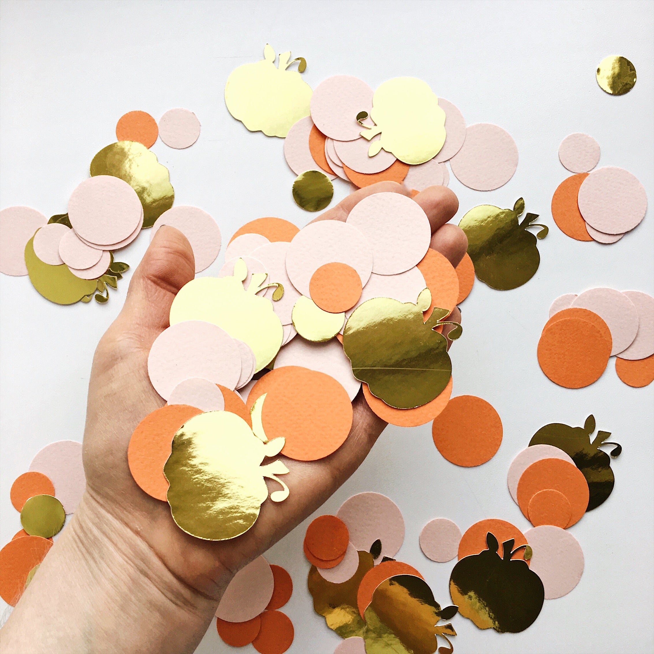 Pumpkin Confetti - Fall Baby Shower, Thanksgiving Table Decor